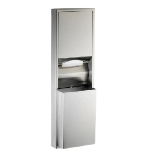 BOBRICK Classic  B3949 Combo 2in1 Paper Towel Dispenser and Waste Bin 45L