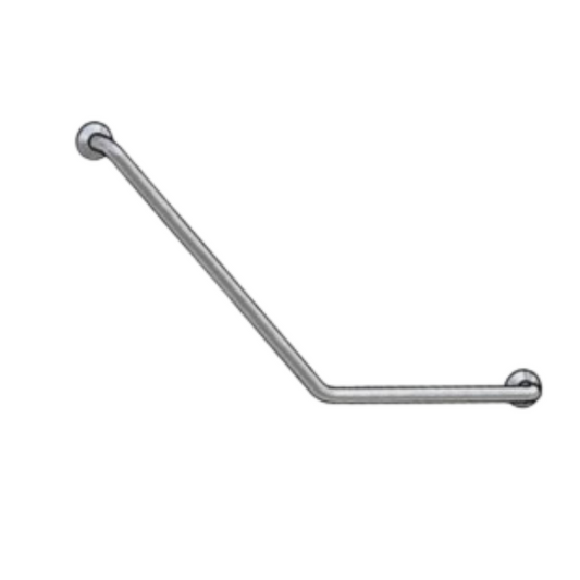 Bradley  832 Ambulant Toilet Grab Rail 45 Degree Right Hand