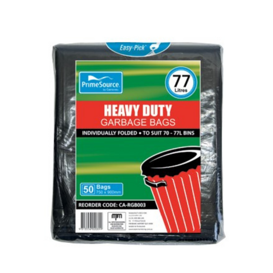 Castaway  Easy-Pick Garbage Bags Heavy Duty Black 70-77L