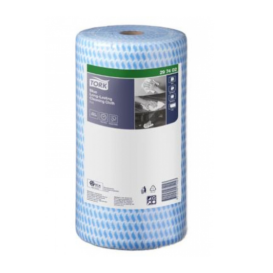 TORK  297402 Blue Cloth Roll Heavy Duty