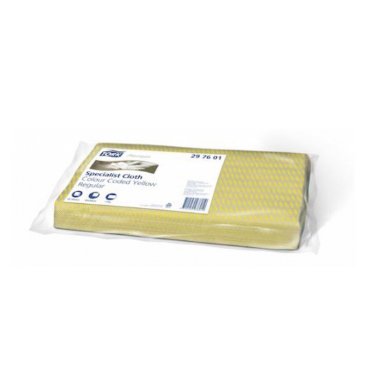 TORK  297601 Yellow Cleaning Cloth Folded