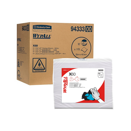 Wypall GeneralClean  94333 X60 Pop-Up Poly Bag Wipers